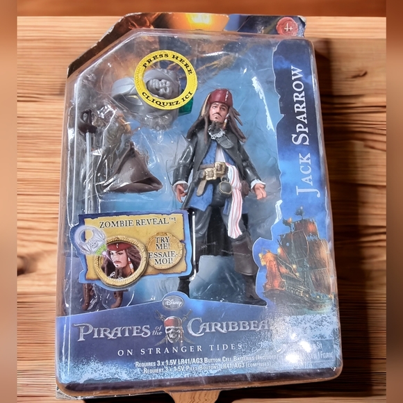 Disney Pirates Of The Caribbean On Stranger Tides Figure Jack Sparrow Zombie - Picture 1 of 5